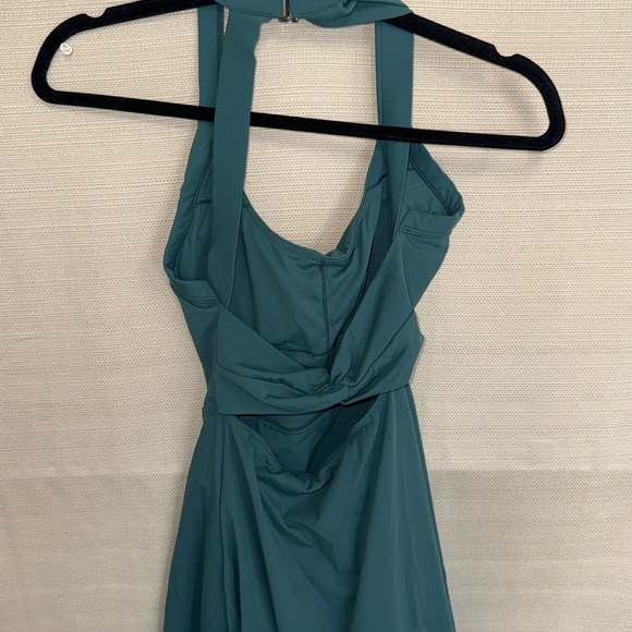 Teal Halter Sports Dress - Picture 2 of 3